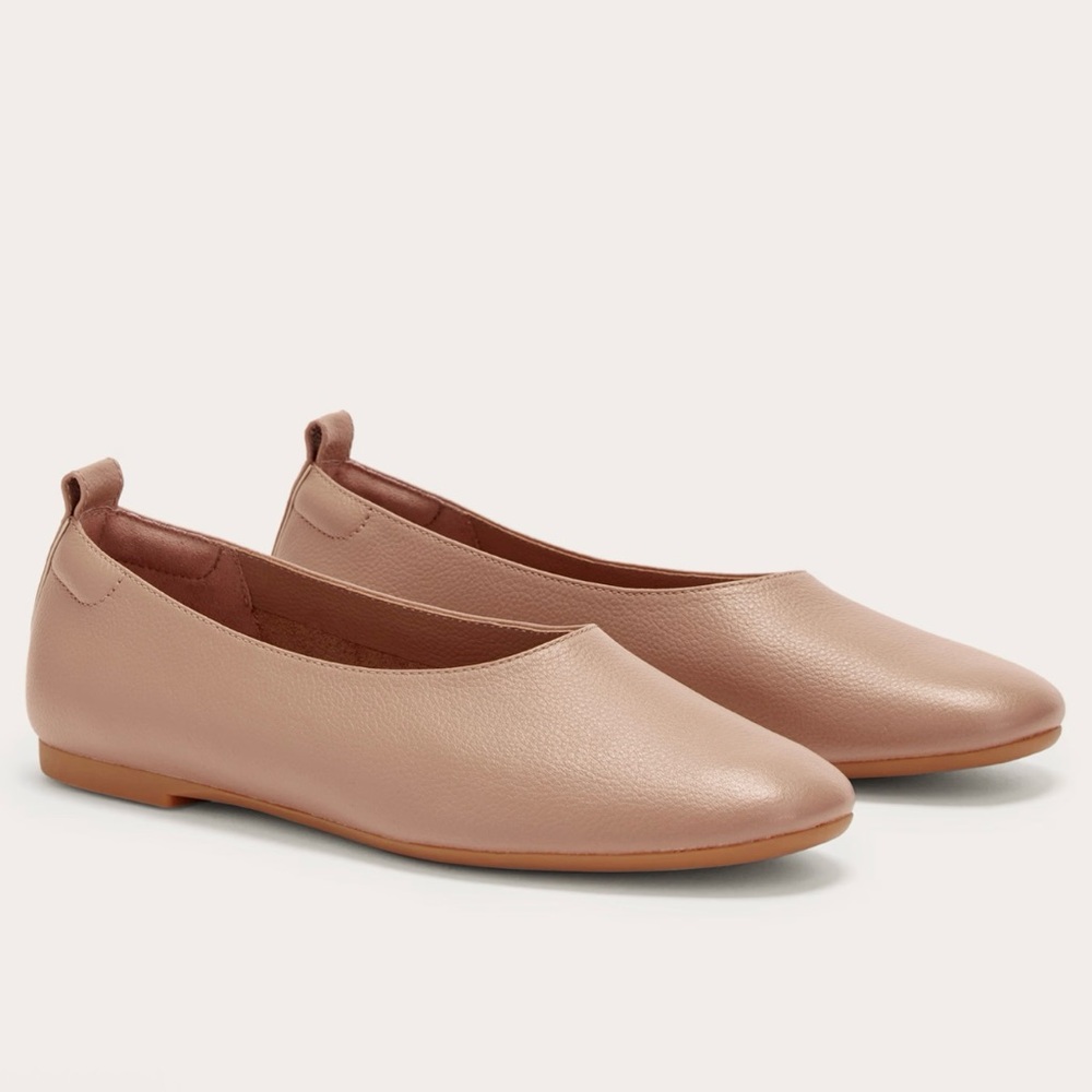 Everlane The Day Glove Leather Flats - Tan - 10